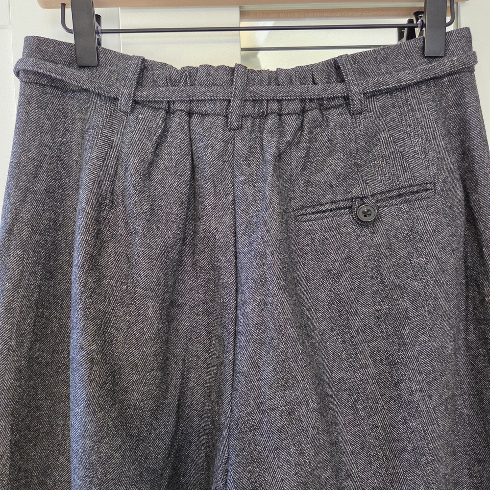 Petite Studio Silas Herringbone Wool Trousers, Charcoal, Medium - Picture 4 of 16